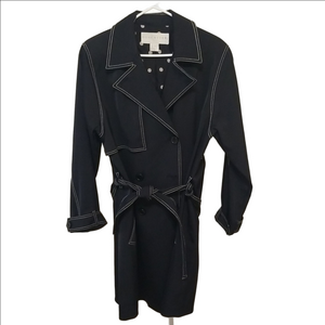 DONCASTER black jacket with cream stitching. Sophisticated style! Size 10